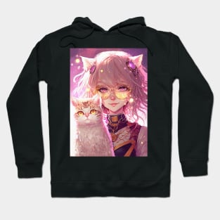 Cute Anime Cat Girl Hoodie